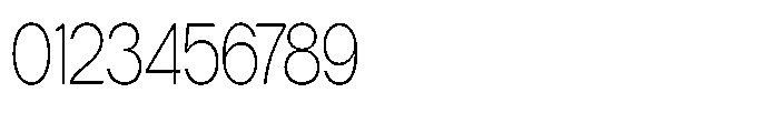 Tharo Extra Light Extra Condensed Font OTHER CHARS