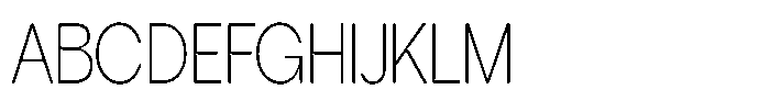 Tharo Extra Light Extra Condensed Font UPPERCASE