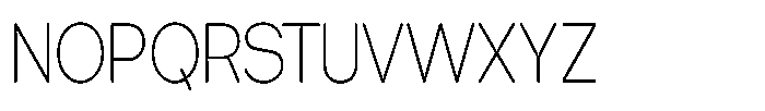 Tharo Extra Light Extra Condensed Font UPPERCASE