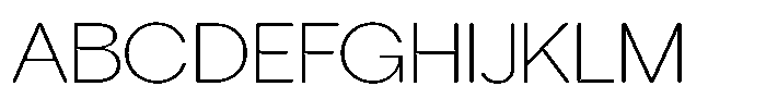 Tharo Extra Light Extra Expanded Font UPPERCASE