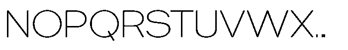 Tharo Extra Light Extra Expanded Font UPPERCASE