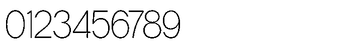 Tharo Extra Light Semi Condensed Font OTHER CHARS