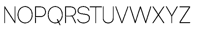 Tharo Extra Light Semi Condensed Font UPPERCASE