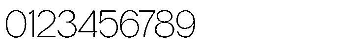 Tharo Extra Light Semi Expanded Font OTHER CHARS