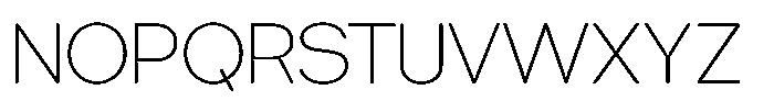 Tharo Extra Light Semi Expanded Font UPPERCASE