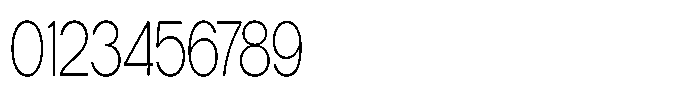 Tharo Extra Light Ultra Condensed Font OTHER CHARS