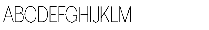 Tharo Extra Light Ultra Condensed Font UPPERCASE