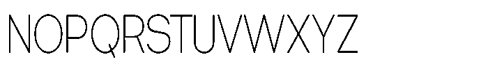 Tharo Extra Light Ultra Condensed Font UPPERCASE