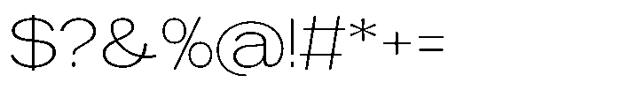 Tharo Extra Light Ultra Expanded Font OTHER CHARS