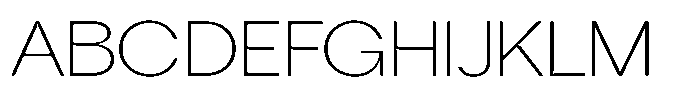 Tharo Extra Light Ultra Expanded Font UPPERCASE