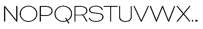 Tharo Extra Light Ultra Expanded Font UPPERCASE