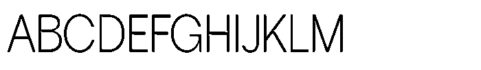 Tharo Light Condensed Font UPPERCASE
