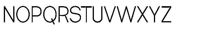 Tharo Light Condensed Font UPPERCASE