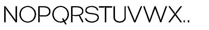 Tharo Light Expanded Font UPPERCASE