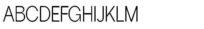 Tharo Light Extra Condensed Font UPPERCASE