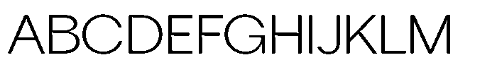 Tharo Light Extra Expanded Font UPPERCASE