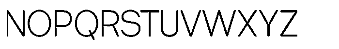 Tharo Light Semi Condensed Font UPPERCASE