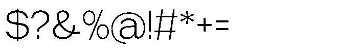Tharo Light Semi Expanded Font OTHER CHARS