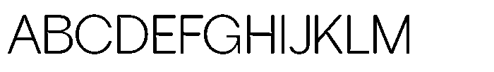 Tharo Light Semi Expanded Font UPPERCASE