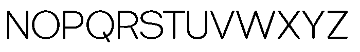 Tharo Light Semi Expanded Font UPPERCASE