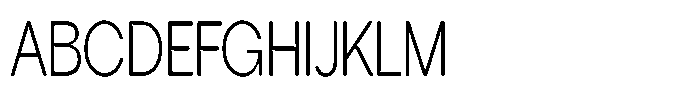 Tharo Light Ultra Condensed Font UPPERCASE