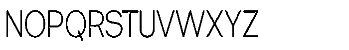 Tharo Light Ultra Condensed Font UPPERCASE