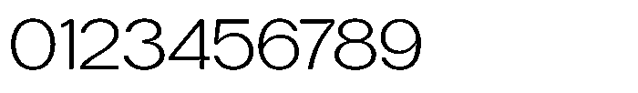 Tharo Light Ultra Expanded Font OTHER CHARS