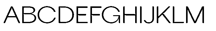 Tharo Light Ultra Expanded Font UPPERCASE