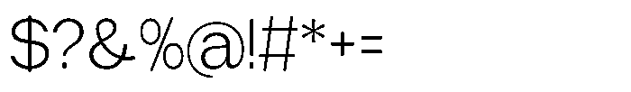 Tharo Light Font OTHER CHARS