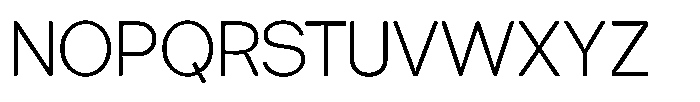 Tharo Light Font UPPERCASE