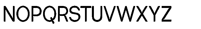 Tharo Medium Condensed Font UPPERCASE