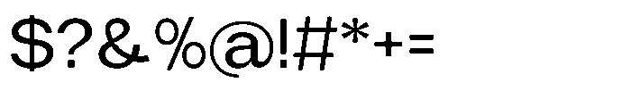 Tharo Medium Expanded Font OTHER CHARS