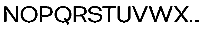 Tharo Medium Expanded Font UPPERCASE