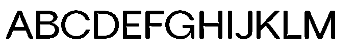 Tharo Medium Extra Expanded Font UPPERCASE