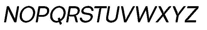 Tharo Medium Italic Font UPPERCASE