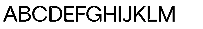 Tharo Medium Semi Expanded Font UPPERCASE