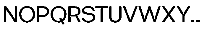 Tharo Medium Semi Expanded Font UPPERCASE