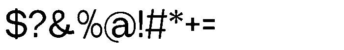 Tharo Medium Font OTHER CHARS