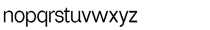 Tharo Regular Condensed Font LOWERCASE