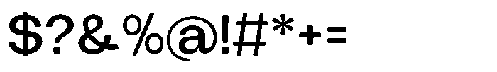 Tharo Semi Bold Expanded Font OTHER CHARS