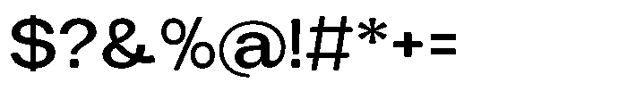 Tharo Semi Bold Extra Expanded Font OTHER CHARS