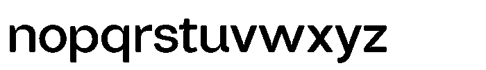 Tharo Semi Bold Semi Expanded Font LOWERCASE