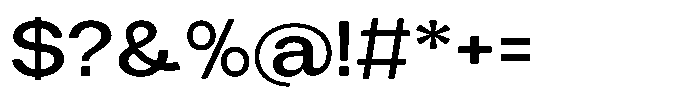 Tharo Semi Bold Ultra Expanded Font OTHER CHARS