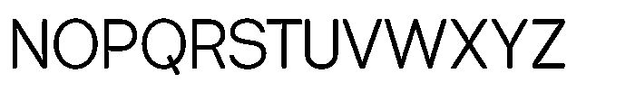 Tharo Semi Condensed Font UPPERCASE