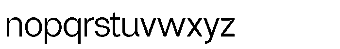 Tharo Semi Condensed Font LOWERCASE