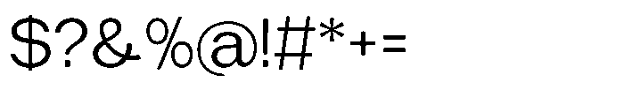 Tharo Semi Expanded Font OTHER CHARS