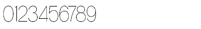 Tharo Thin Condensed Font OTHER CHARS