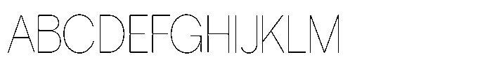 Tharo Thin Condensed Font UPPERCASE