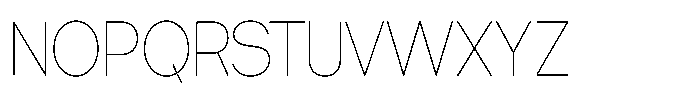 Tharo Thin Condensed Font UPPERCASE