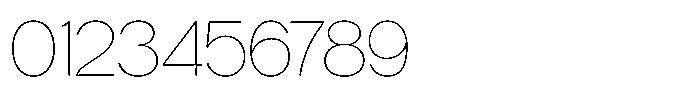 Tharo Thin Expanded Font OTHER CHARS